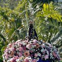 Oferecer flores à Nossa Senhora Aparecida é um gesto de fé e devoção (Imagem: Sidney de Almeida | Shutterstock)