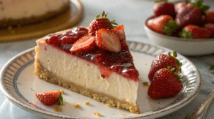Cheesecake de morango (Imagem: asad_08 | Shutterstock)