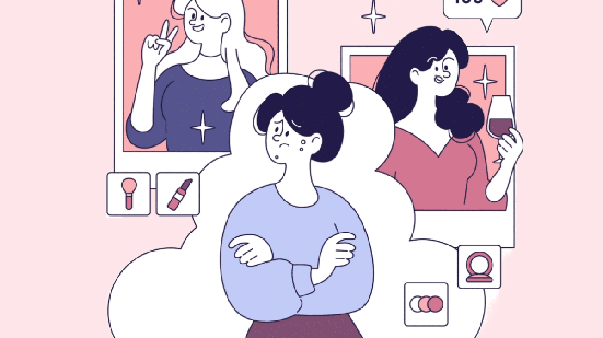 A busca por uma aparência idealizada nas redes sociais pode afetar a autoestima e a relação com o próprio corpo (Imagem: inspiring.team | Shutterstock)