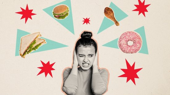 No food noise há pensamentos frequentes, insistentes e, muitas vezes, incontroláveis sobre comida (Imagem: Roman Samborskyi | Shutterstock)