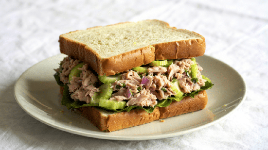 Sanduíche integral de atum com vegetais (Imagem: stelicamirancea | Shutterstock)