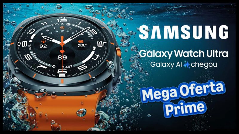 Mega Oferta Amazon Prime: Galaxy Watch Ultra da Samsung com 54% de desconto