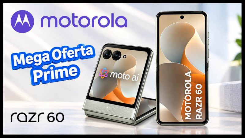 Mega Oferta Amazon Prime: Motorola Razr 60 com 45% de desconto