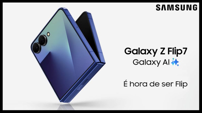 Ofertas do dia: Galaxy Z Flip7 da Samsung com 40% de desconto