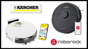 Robô Aspirador Kärcher e Roborock - Divulgação