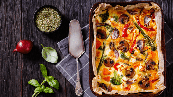 Omelete de forno com legumes (Imagem: from my point of view | Shutterstock)