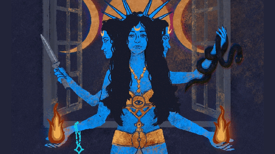 Hécate é uma divindade da mitologia grega associada às encruzilhadas, à magia e aos mistérios (Imagem: light_s
 | Shutterstock)