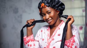 A touca de cetim é recomendada para todos os tipos de cabelo, incluindo lisos, ondulados, cacheados e crespos (Imagem: Yaw Niel | Shutterstock)