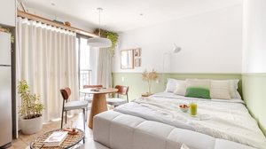 A decoração aesthetic é visualmente agradável e clean (Projeto: Rawi Arquitetura + Design | Imagem: Divulgação)