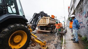 Ligações clandestinas de esgoto foram tamponadas | Ascom Seminfra