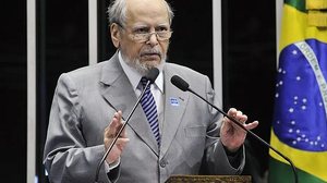 Sepúlveda Pertence, em imagem de 2015, no plenário do Senado | Geraldo Magela / Agência Senado