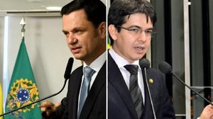 Randolfe (dir.) quer que Anderson Torres explique afirmações de supostos desvios de governadores | Isaac Amorim/MJSP; Reprodução