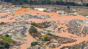 Mariana no momento da tragédia provocada por empresa de mineração | Reprodução