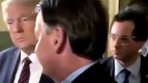 O presidente Jair Bolsonaro com o presidente americano Donald Trump e Fabio Wajngarten, da Secretaria Especial de Comunicação, que apresentou teste positivo para coronavírus | Reprodução