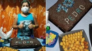 Imagem Menino de 10 anos prepara a própria festa de aniversário e resultado viraliza