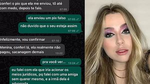 Imagem Maquiadora expõe cliente que fingiu lhe pagar por Pix e descobre que golpe foi praticado outras vezes