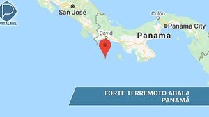 Imagem Terremoto de magnitude 6,8 atinge costa sul do Panamá