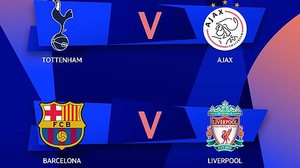 Confrontos das semifinais da Champions | Divulgação / Twitter Uefa @ChampionsLeague