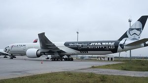 Avião da Latam com pintura Star Wars chega ao Brasil | Divulgação