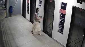 Registro de câmera mostra uma das últimas imagens de Anic Herdy, 54, antes de seu desaparecimento | Divulgação/PCERJ