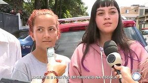 Alunas relatam drama após tiroteio matar seis pessoas em escola em Suzano (SP) | Reprodução Record TV