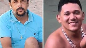 O taxista Alex (à esquerda) e o amigo Edvan (à direita) foram sequestrados por homens encapuzados no dia 1º de outubro de 2023 | Reprodução