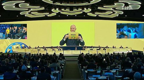 Brasil foi escolhido o país-sede do Mundial Feminino 2027 | Reprodução/Vídeo