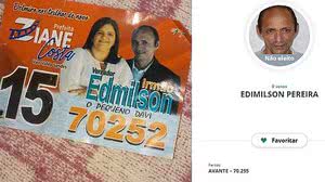 Santinhos e registro no TSE confirmam equívoco do candidato