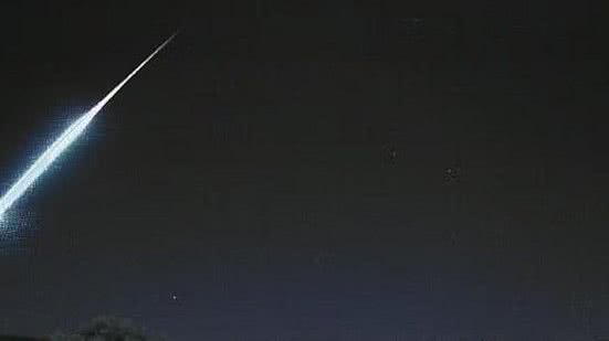 Meteoro fireball de pouco mais de 2 segundos foi visto no céu do RS | Divulgação/Observatório Espacial Heller&Jung