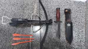 Armas que estavam com o professor | PM/DF