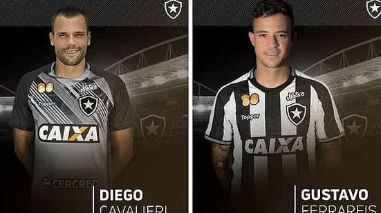 Diego Cavalieri e Gustavo Ferrareis são os novos reforços do Botafogo para 2019 | Divulgação / Botafogo