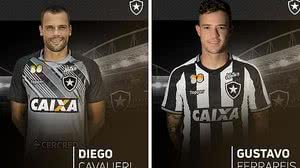 Diego Cavalieri e Gustavo Ferrareis são os novos reforços do Botafogo para 2019 | Divulgação / Botafogo