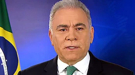 Ministro da Saúde, Marcelo Queiroga, fez pronunciamento neste domingo | Foto: Reprodução / TV Brasil