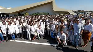 Brasileiros formados no exterior e cubanos que vão atuar no Programa Mais Médicos, em Brasília | Pedro Ladeira/Folhapress