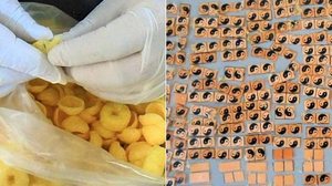 Maconha sintética estava escondida em salgadinhos enviados por parente a detento | Foto: Secretaria de Administração