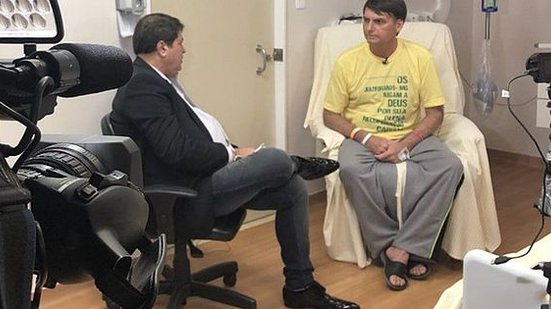 Datena entrevista Bolsonaro no Hospital Albert Einstein, em São Paulo | TV Band