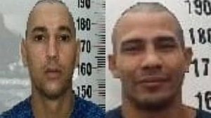 Douglas Luan Souza Anastácio e Naudinei de Arruda Martins fugiram de presídio | Divulgação