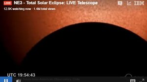 Imagem Eclipse: acompanhe ao vivo direto do site da Nasa