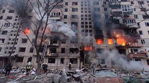 Moscou informou que seus aviões atingiram uma fábrica de reparos de tanques na capital | Foto: Reprodução