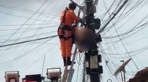 Imagem Homem sobe em poste, sofre descarga elétrica e morre no Vergel do Lago