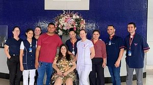 Quezia Romualdo, de 29 anos, teve os bebês em um hospital de Colatina (ES) | Reprodução / Redes sociais