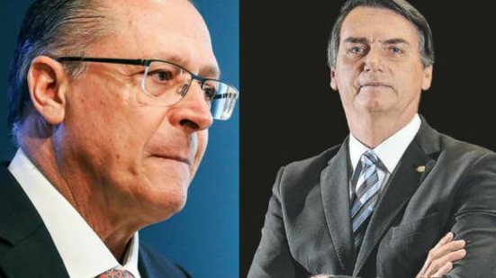 O ex-governador de São Paulo Geraldo Alckmin (PSDB) e o deputado federal Jair Bolsonaro (PSL-RJ) | Reprodução