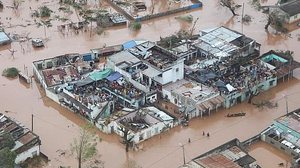 Danos deixados pela passagem do ciclone | Reprodução / Twitter