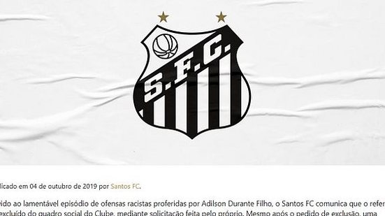 Divulgação / Twitter Santos