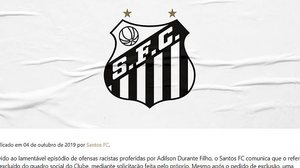 Divulgação / Twitter Santos