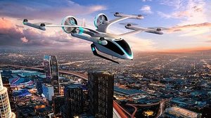 Projeção divulgada de um carro voador | Divulgação / Embraer