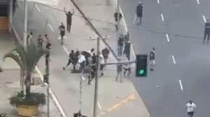 Briga de organizadas de Fla e Vasco termina com dois feridos e dez detidos | Reprodução