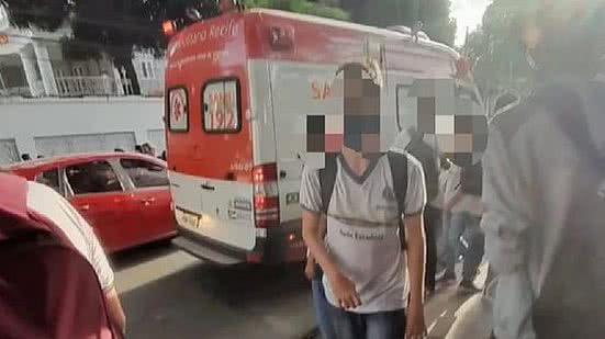 Alunos de escola no Recife foram socorridos após crise de ansiedade coletiva | Reprodução