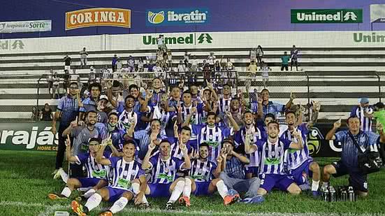 Jogadores do Jaciobá comemoram classificação para semifinal do Alagoano | Divulgação / Jaciobá