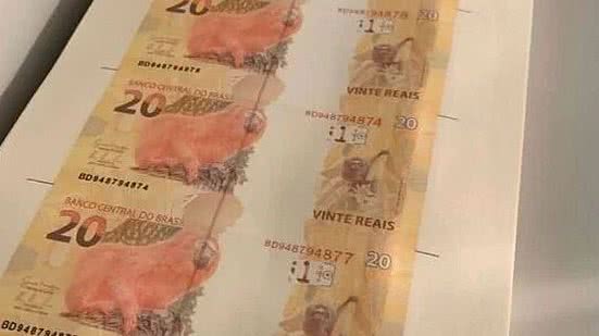 Operação Predador cumpriu dois mandados de busca e apreensão, na cidade de Águas Lindas, em decorrência da fabricação de notas falsas | Foto: Reprodução/PF